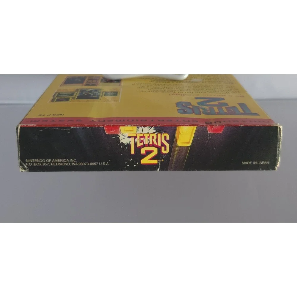 Tetris 2 - Nintendo NES - CIB - 12 Stamp - Tested and Working